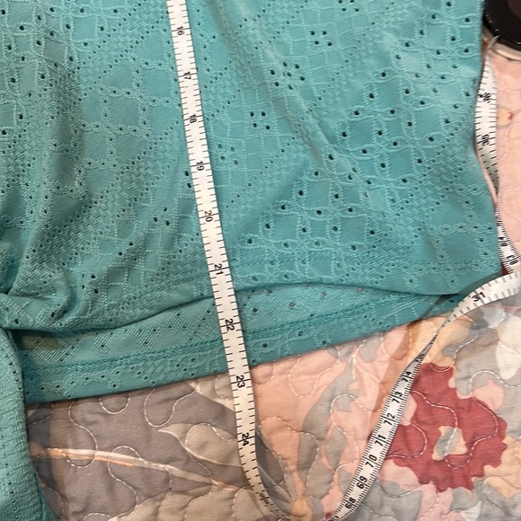 Democracy Womens Front Tie Deep V-Neck Textured Top - Picture 7 of 7